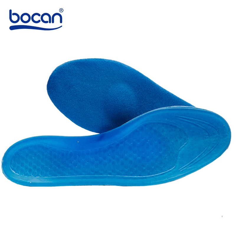 

Bocan insole female male silica gel shock absorption breathable sweat absorbing foot arch
