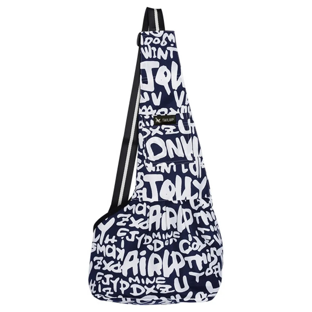 Tailup Pet Carrier Bag Oxford Dog Cat Puppy Aminal Sling Single Shoulder Bag Warm Winter Dog Front Chest Carrier Outdoor Travel