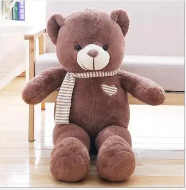 

WYZHY down cotton bear plush toy doll home bed decoration pillow to send friends gift 80cm