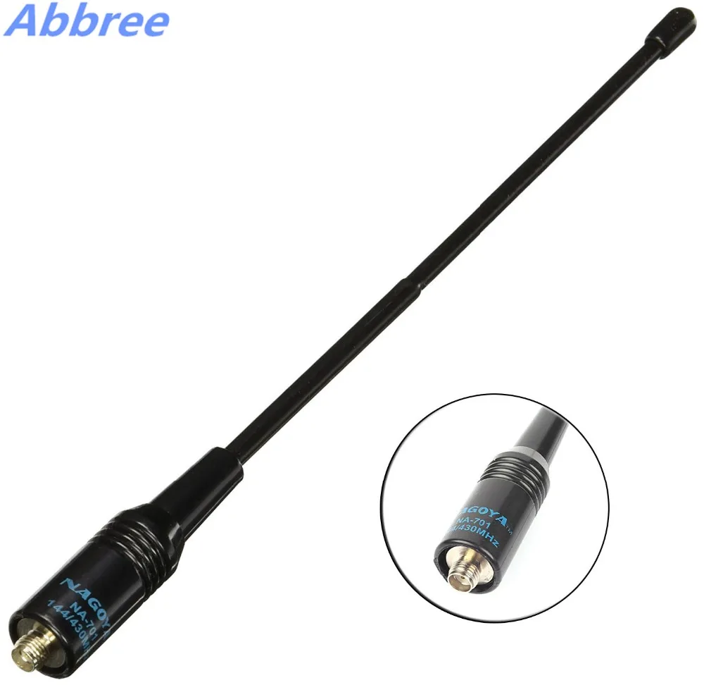 

Nagoya NA-701 SMA-Female/Male/BNC Dual Band 144/430MHz Soft Antenna for Handheld Radio Yaesu ICOM Baofeng TYT Walkie Talkie