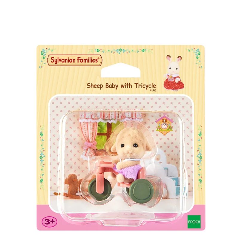 Sylvanian Families Коза/овца детский и велосипедный набор кукольный домик животное пушистая игрушка фигурки подарок для девочки Новинка 4561