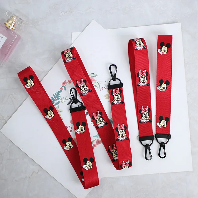 

Cartoon mouse Neck Strap Lanyards for ID Card Student Nurse Exhibition ID Name Card USB badge holder Hang Rope Lariat Lanyard