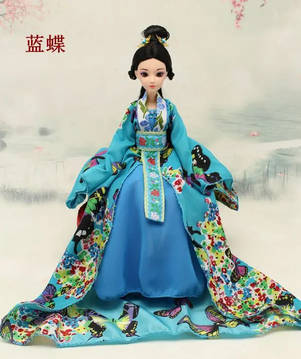 Древний Китай кукла игрушка Принцесса 12 подвижных суставов куклы модель аксессуары пластик тело мягкая одежда Детские подарки Куклы для девочек