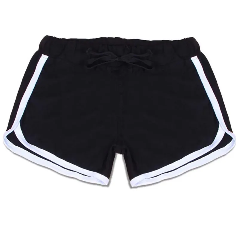 Running Shorts Waist Fast Drying Drawstring Women Sport Running Shorts Anti Emptied Cotton Contrast Correndo Shorts GYM Yoga