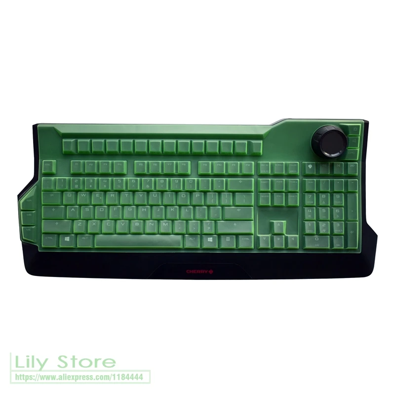 Зеленый Для Cherry Mx-Board 9,0 G80-3980 Lmbeu-2Rgb силиконовый механический беспроводной Bluetooth Настольный ПК чехол для клавиатуры защитная кожа - Цвет: Зеленый