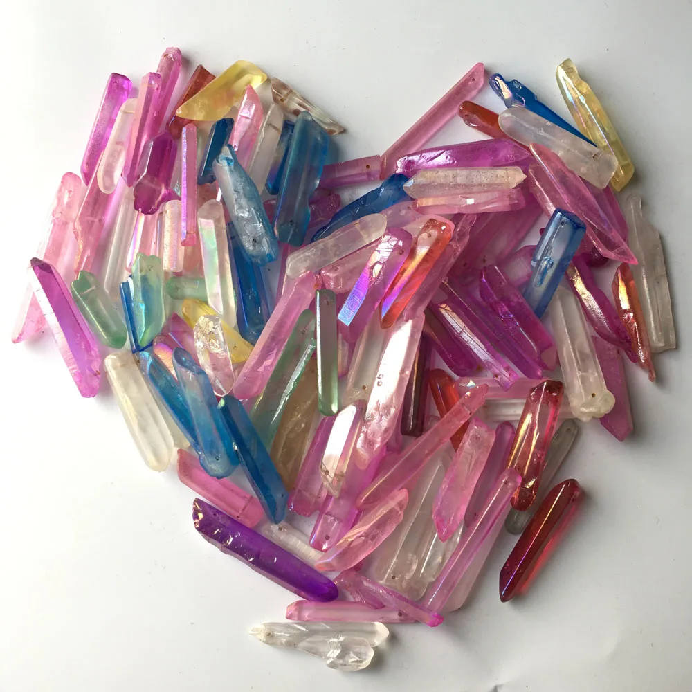 500g More colour ANGEL Aura Quartz Crystal Tianium Bismuth Silicon Rainbow | Дом и сад