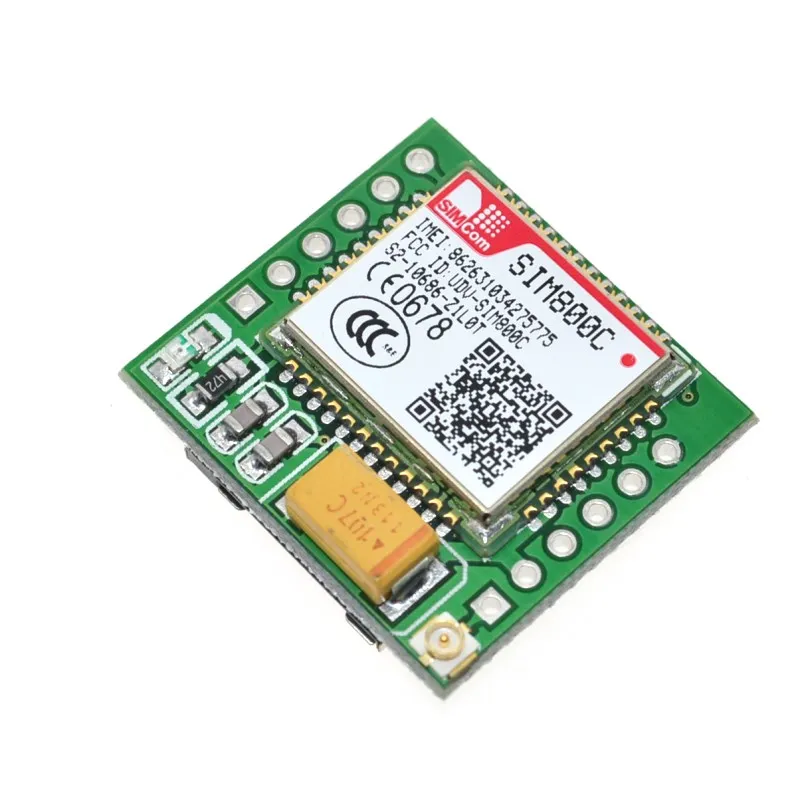 Маленький модуль SIM800C GPRS GSM карта MicroSIM Core Board Quad-band ttl последовательный порт(совместимый SIM800L SIM900A
