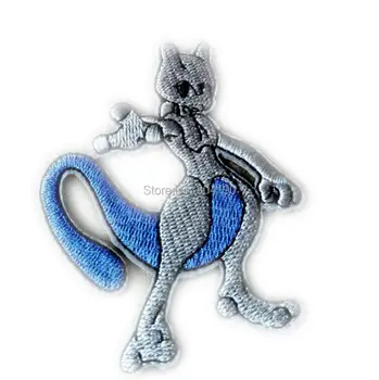 

3" MEOWTH Pokemon Go Iron On Patch Pikachu Pocket Comics Embroidered Emblem applique Costume Cosplay Team Rocket Scratch Cat
