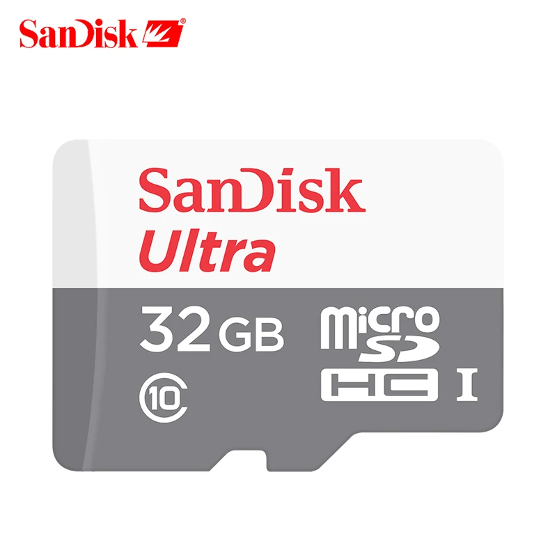 100% SanDisk ULTRA microSD UHS-I карты до 48 МБ/с. скорость чтения видео Скорость карты памяти SDHC C10 Micro 32 ГБ TF карты