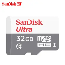 100% SanDisk ULTRA microSD UHS-I карты до 48 МБ/с. скорость чтения видео Скорость карты памяти SDHC C10 Micro 32 ГБ TF карты