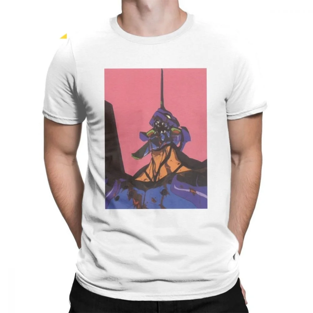 Футболки Evangelion Berserk Mode Man EVA футболка винтажная хлопковая с короткими рукавами