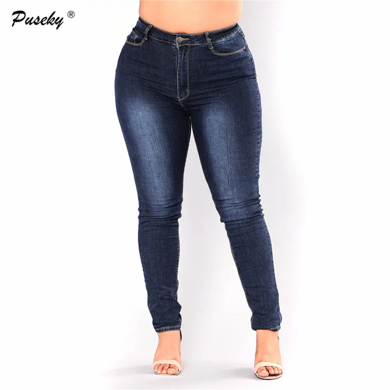 2018 New Fashion Jeans Women Pencil Pants High Waist Jeans Sexy Elastic