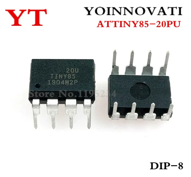 10 шт. ATTINY85-20PU ATTINY85 20PU ATTINY85-20 DIP лучшего качества | Электронные компоненты и
