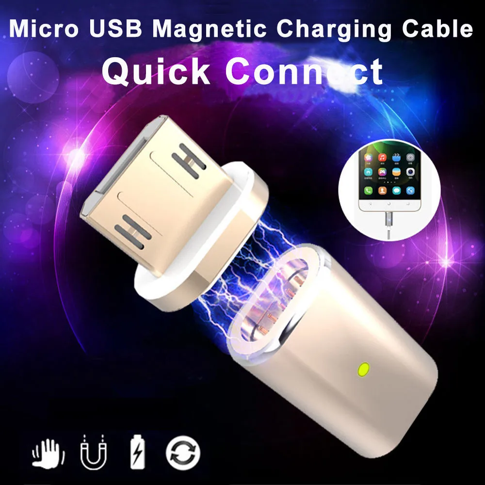 Горячий микро USB Магнитный адаптер зарядное устройство кабель металлический