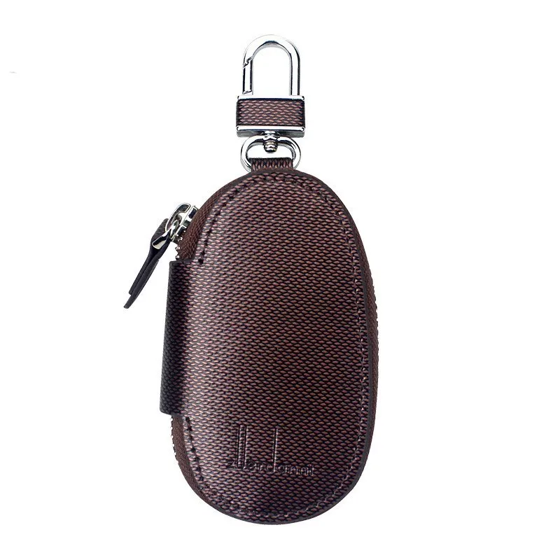 

Men Genuine Leather Car Key Wallets Key Holder Organizer Women Keychain Covers Zipper Key Case Bag Pouch Purse