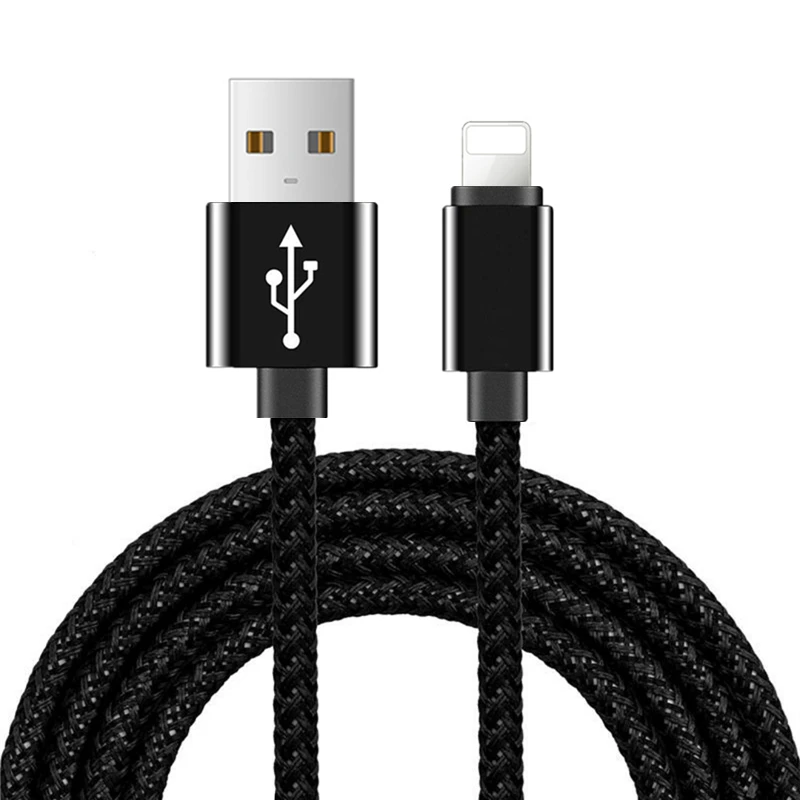 1 m 2 m 3 m USB كابل بيانات ل فون 5 5 S X XS ماكس XR سريع شحن USB كابل الشاحن ل فون 6 6 S 7 8 زائد الهاتف المحمول الكابلات