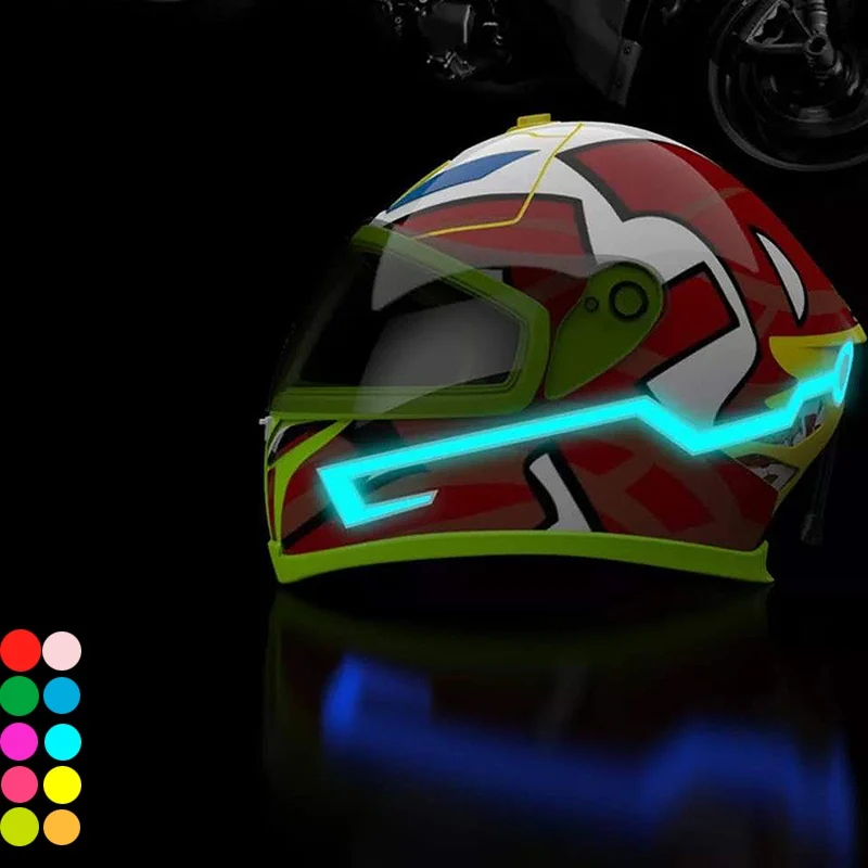 

Night Signal Luminous Motorcycle Helmet EL Cold Light Helmet Light Strip Modified LED Helmet Light Strip