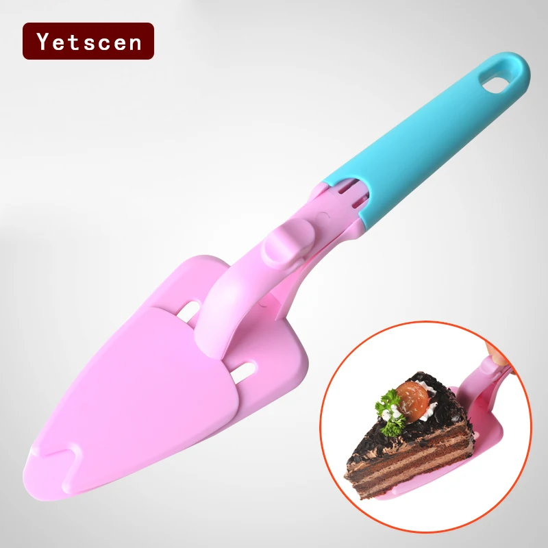 Pink Plastic Cake Spatula Simple And Easy To Use Cake Cut Heat Resistant Kitchen Cake Spatula