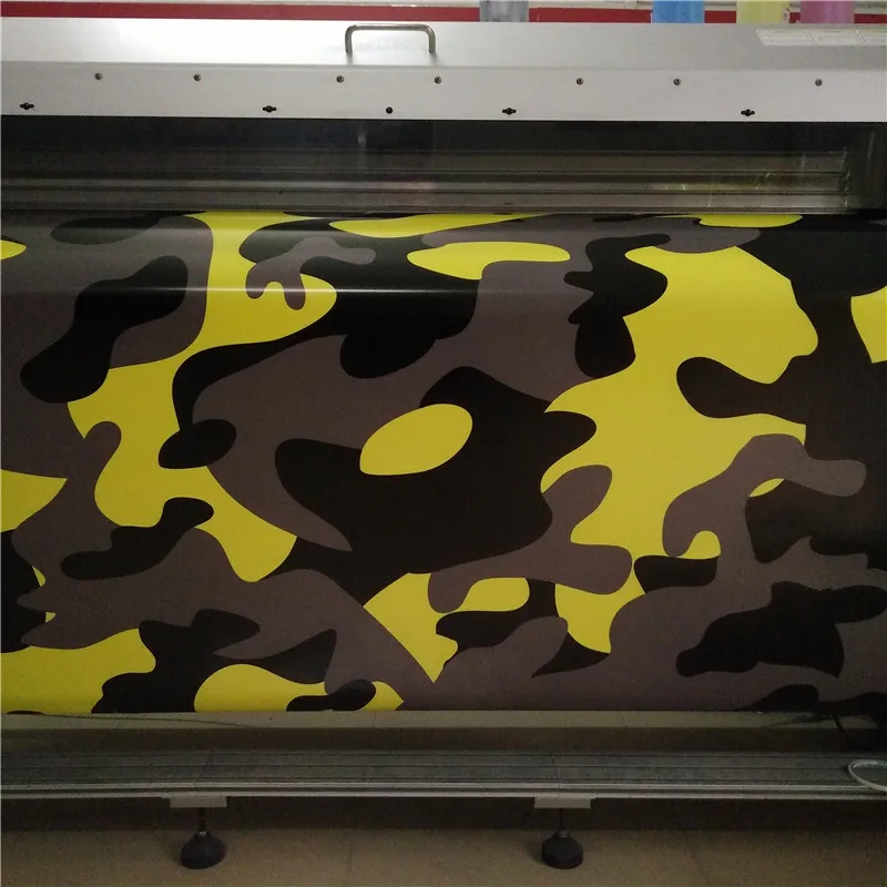 

camouflage vinyl wraps yellow black grey Camouflage Vinyl Roll Red Camouflage Wrap Vinyl Sticker Bubble Free for furniture