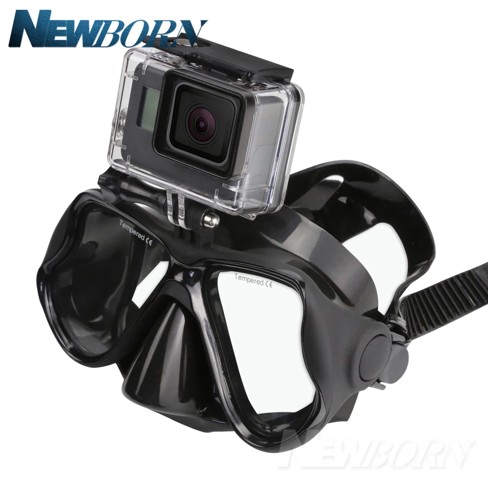 Для Gopro дайвинг очки супер-мягкий силиконовый край очки для подводного плавания Очки Для Gopro SJCAM SJ4000 DJI Спортивная камера