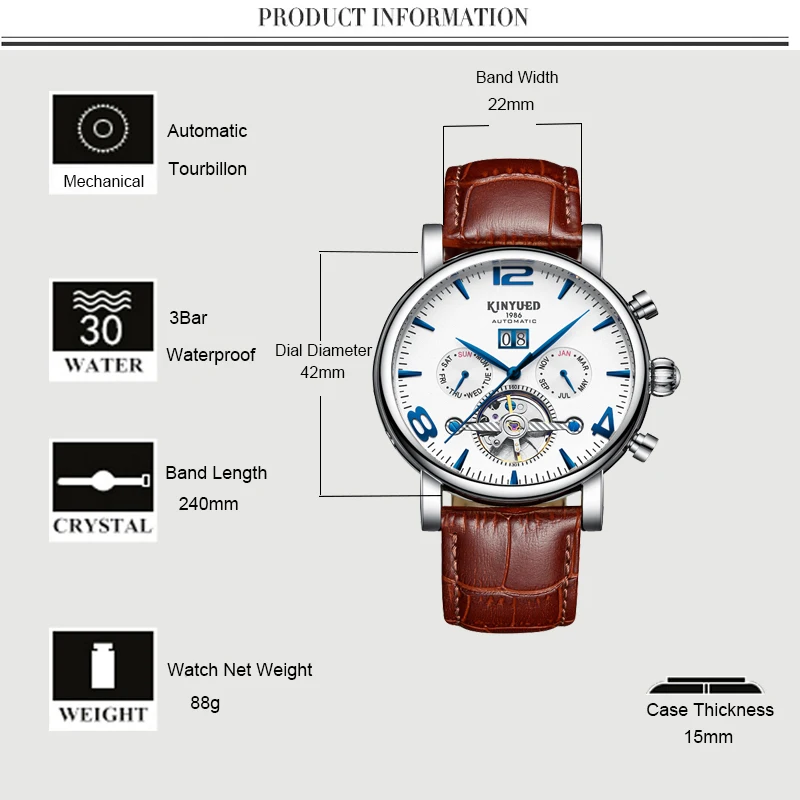 Black Gold Men Automatic Watch Luxury Brand Alloy Leather Band Waterproof Skeleton Mechanical Business Wristwatches Casual Dress (14)