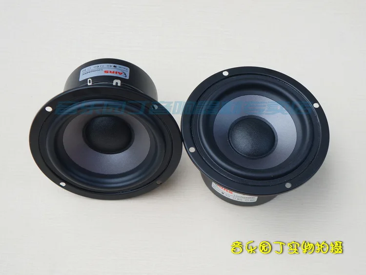 2PCS AIRS New 4inch Subwoofer/Bass Audio Speaker Driver Unit PP Cone Deep Suspension Shielded 4/8ohm 35W Dia 116mm Round Frame 2PCS AIRS New 4inch Subwoofer/Bass Audio Speaker Driver Unit PP Cone Deep Suspension Shielded 4/8ohm 35W Dia 116mm Round Frame