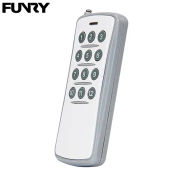 

Funry Wireless Smart Remote Control 12 Buttons Wall Light Switch Accessories RF 433MHz 20M Multiple Control 12 Keys For Switch