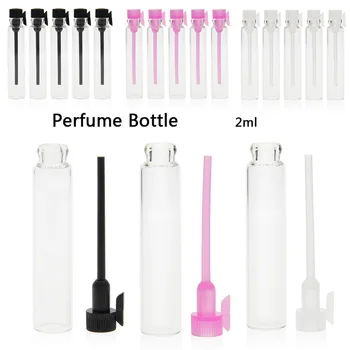 

50pcs/lot 2ml Mini Glass Perfume Small Sample Vials Perfume Bottle Empty Laboratory Liquid Fragrance Trial Test Tube #246899