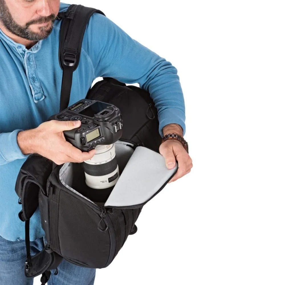 Акция Sal Lowepro ProTactic 450 AW Рюкзак Rain Professional SLR для двух Сумка для фотоаппарата/Чехол сумка для камеры на ремне dslr 15 дюймов Lapto