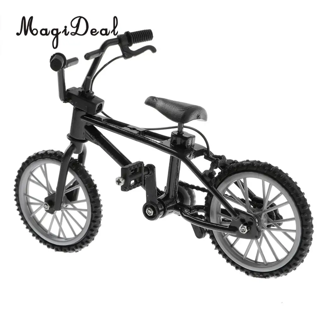 1:24 Scale Alloy Miniature Finger Bike Bicycle Diecast Vehicle Model Desk Gadget Relaxation Toy for Children Kids Boys Xmas Gift