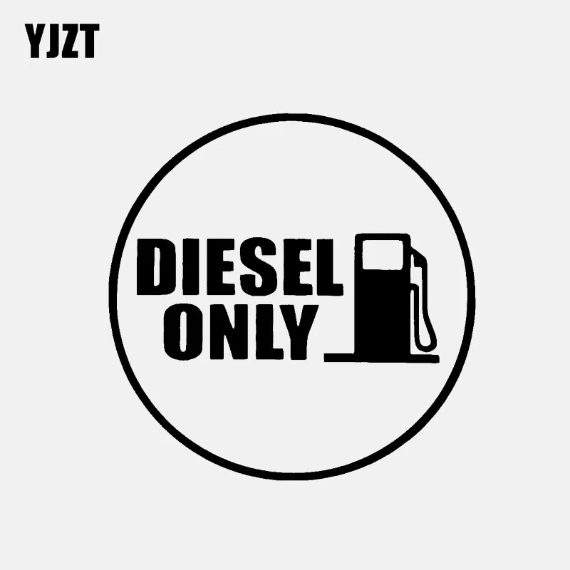 Yjzt 12 1cm 12 1cm Diesel Only Vinyl Decals Fun Car Sticker Fuel Black Silver C3 0775 Car Stickers Aliexpress