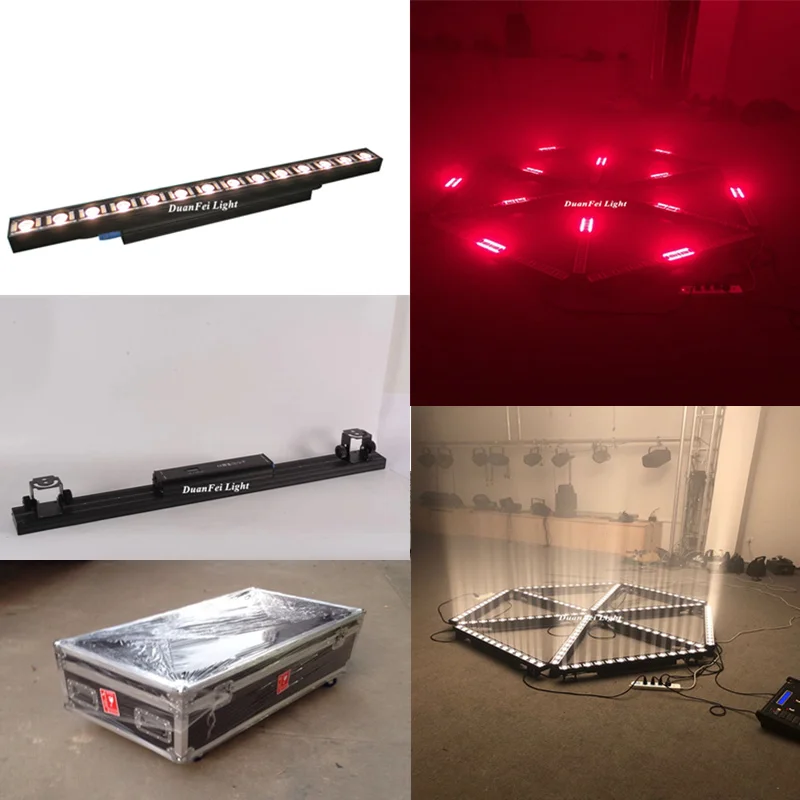 

10pcs with flycase 14x3w led bar wash wall pixel rgb strobe beam bar auto sound dmx electronic dimming