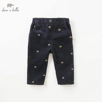 

DBW8940 dave bella autumn winter baby boys pants children full length kids navy pants infant toddler trousers