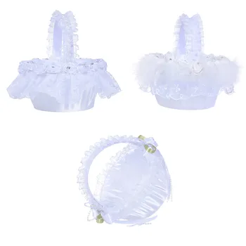 

Bridal Wedding Party Flower Girl Basket Ring Flower Basket Basket Home decor Best Selling Drop Shipping