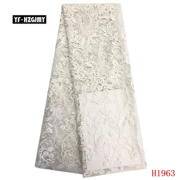 

YF HZGJMY African lace fabric with White lace fabric ,nigerian lace fabric 2019 high quality lace fabric free shipping A1963-1