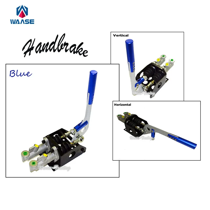 Синий Двойной Главный цилиндр гидравлический дрейф ручного тормоза e-тормоза стояночный аварийный тормозной рычаг вертикальный/горизонтальный Универсальный