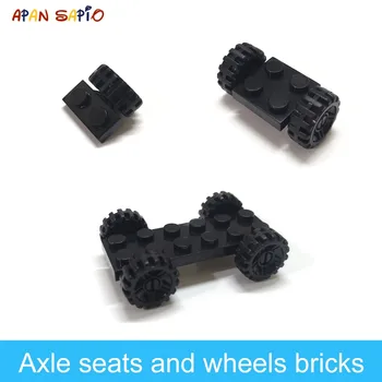 

DIY Building Blocks Figures Bricks Axle Seat and Wheels 1x2 2x2 Educational Creative Size Compatible With lego Toys for Children