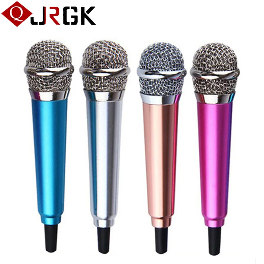JRGK mikrafon Mini Aluminium alloy 3.5mm Handheld Karaoke KTV Cellphone
