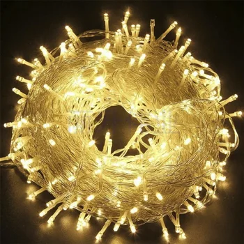 

10M 100 LEDs String Lights Holiday Led Light Bulb Light Led Outdoor Waterproof Simulation Christmas Tree Fairy Light Home Decor