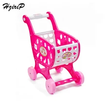 Hzirip дети имитируют супермаркет корзина для покупок игрушка ролевые игры игрушки для детей тележка с фруктами овощи еда игры