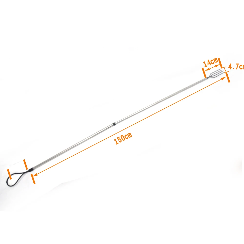 OLOEY 2 шт. в сумке, для рыбалки, 90 см, копье, 3 зубца, насадка для подводной охоты, вилка, наконечник гарпуна, с шипами, для дайвинга, головка для копья, ружья, рыболовные инструменты