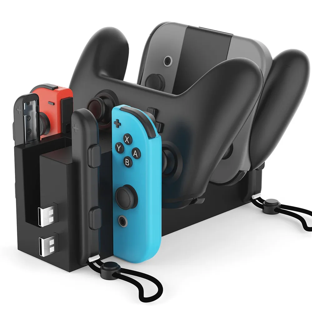 Зарядная док-станция Подставка для переключателя Nod NS Joy-Con ручки одновременно зарядное устройство хост-кронштейн игровая консоль NS база