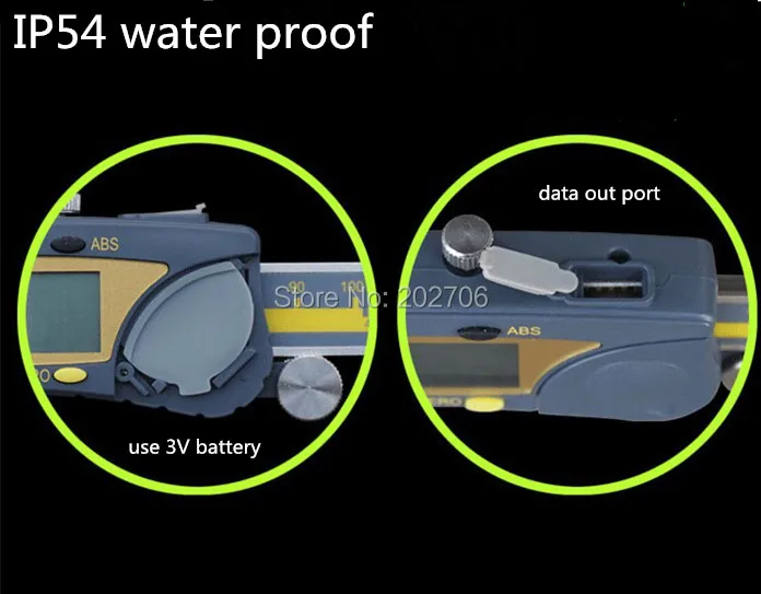 0-150 мм Terma бренд " цифровой IP54 Экстремальная точность штангенциркуль ABS Электронный цифровой штангенциркуль