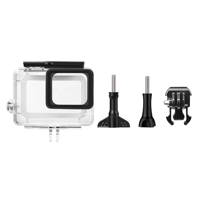 Waterproof Housing for GoPro Hero (2018)/6/5, Underwater Protective Case Shell 45M with Quick Release Bracket & Thumbscrew for#8