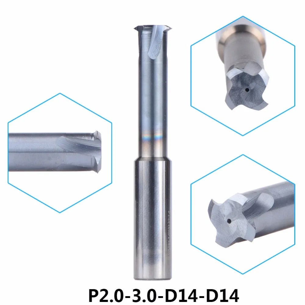 

Tungsten Carbide Alloy Single Teeth Thread Milling CutterP2.0-3.0-D14-D14 threading end mill single tooth For Metric P2.0-3.0mm