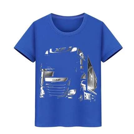 أطفال تي شيرت صبي فتاة القطن التي شيرت صعب DAF شاحنة قمم المحملة الأطفال هوب هوب سكيت Teeshirt المراهقين الشاطئ تصفح T قمصان