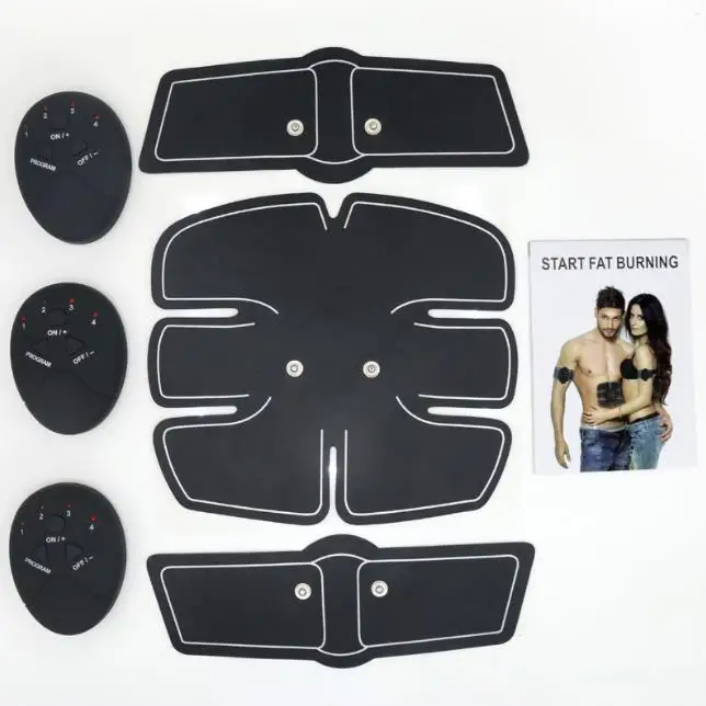 Smart EMS Electric Pulse Treatment Massager Abdominal Muscle Trainer Wireless Sports Fitness Body |