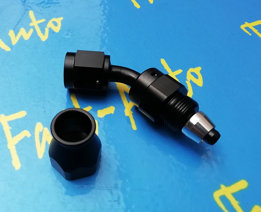 Многоразовая резьба 7/16 20unf AN 4 AN4 an 45 градусов PTFE tpfe turbo фитинг для подачи масла