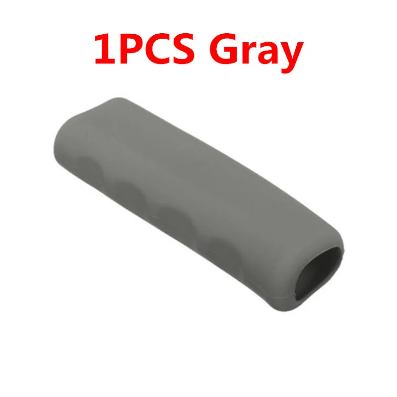 1PCS Gray 1-5-10pcs Универсальный силиконовые противоскользящие автомобиль ручной тормоз тормозной рычаг чехол Деталей интерьера украшения Ручные тормоза Капа - Название цвета: 1PCS Gray