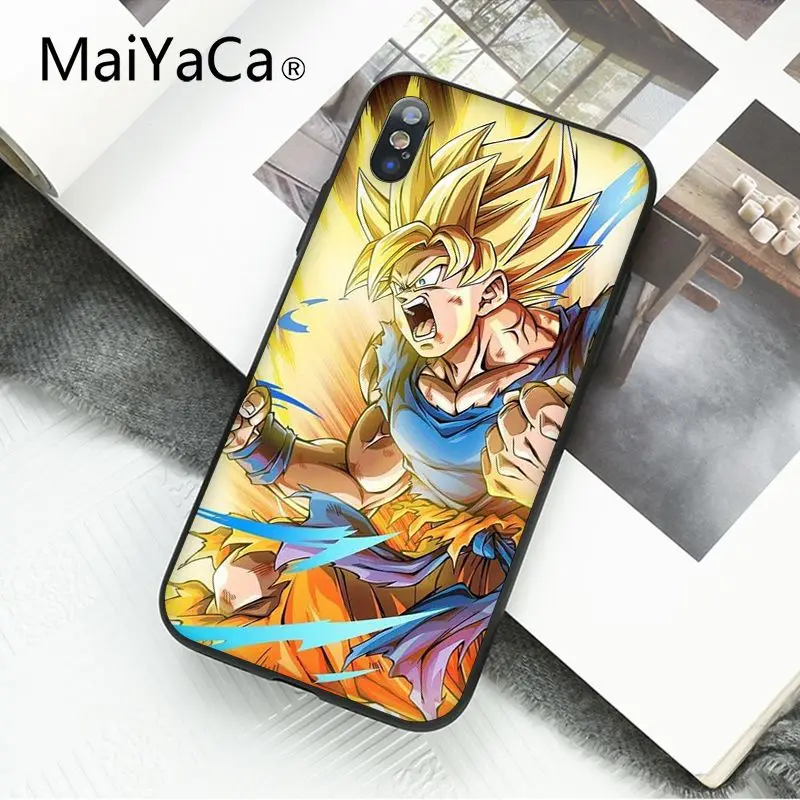 MaiYaCa Dragon Ball Z Super DBZ Goku Модный чехол для телефона iphone 11 Pro 11Pro MAX 8 7 6S Plus 5 5S SE XR X XS MAX 10 Coque